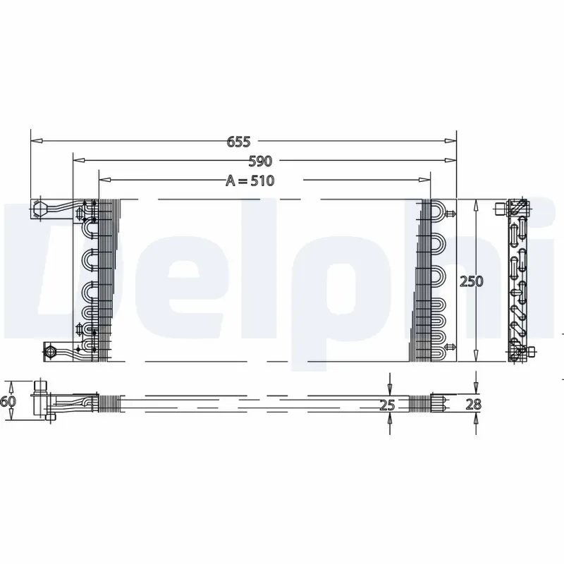 Condenseur, climatisation DELPHI TSP0225164