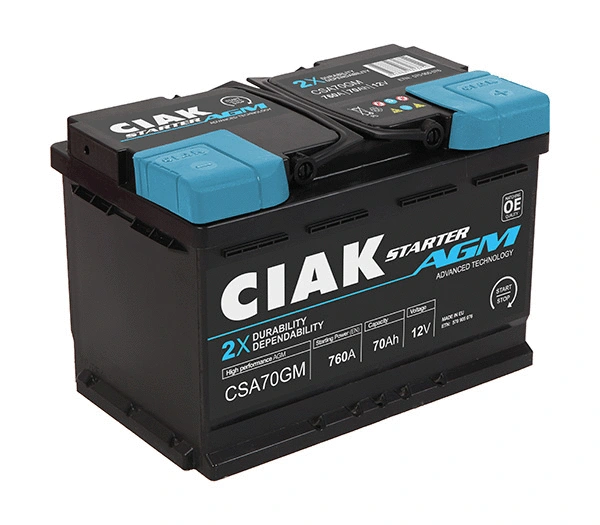 Batterie de démarrage CIAK Starter CSA70GM