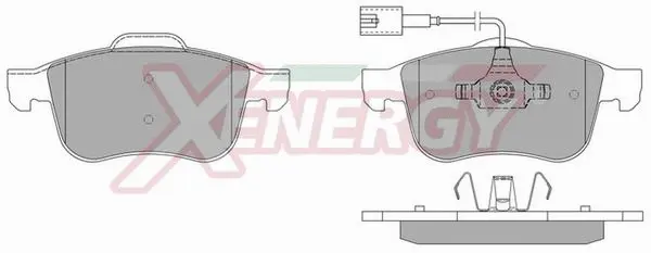 Kit de plaquettes de frein, frein à disque AP XENERGY X40976