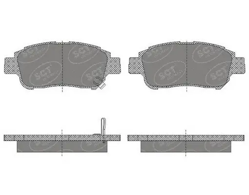 Kit de plaquettes de frein, frein à disque SCT - MANNOL SP 601 PR