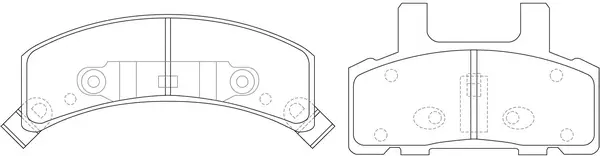 Kit de plaquettes de frein, frein à disque FIT FP0369