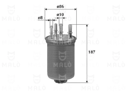 Filtre à carburant AKRON-MALÒ 1520144
