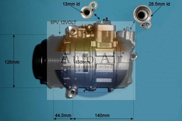 Compresseur, climatisation AUTO AIR GLOUCESTER 14-0309