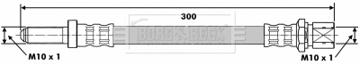 Flexible de frein BORG & BECK BBH6140