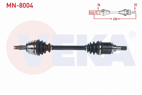 Arbre de transmission VEKA MN-8004