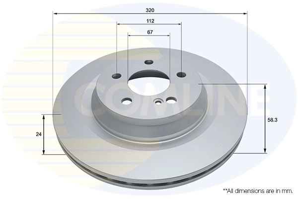Disque de frein COMLINE ADC4084V