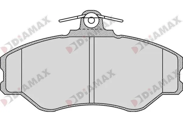 Kit de plaquettes de frein, frein à disque DIAMAX N09861