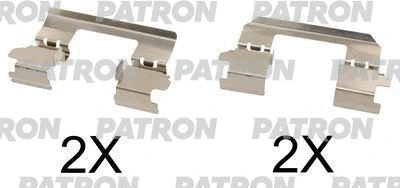 Kit d'accessoires, plaquette de frein à disque PATRON PSRK1074