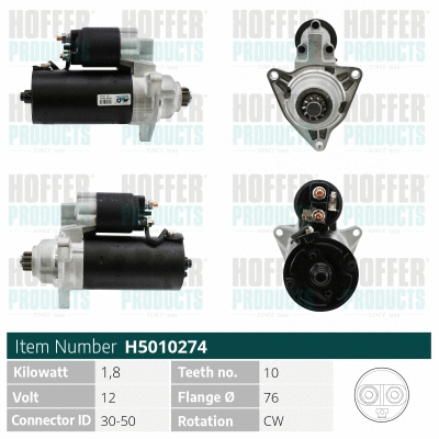Démarreur HOFFER H5010274