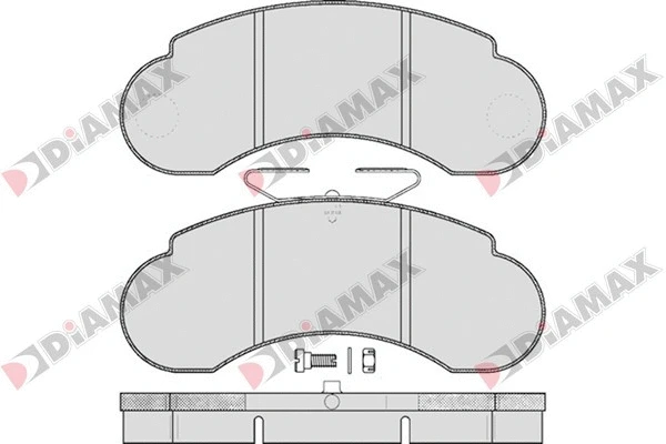 Kit de plaquettes de frein, frein à disque DIAMAX N09204