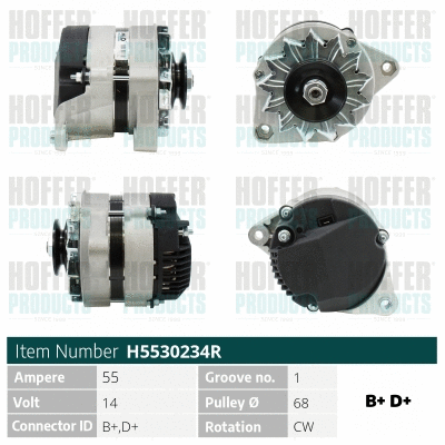 Alternateur HOFFER H5530234R