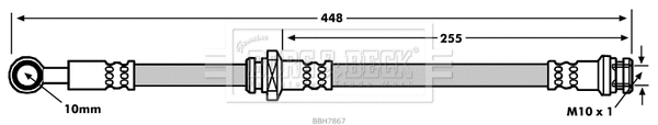 Flexible de frein BORG & BECK BBH7867