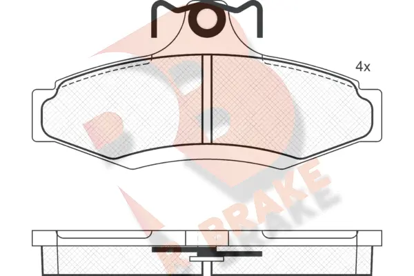 Kit de plaquettes de frein, frein à disque R BRAKE RB1261