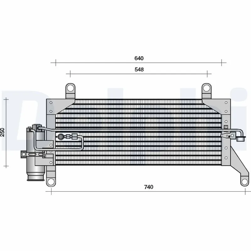 Condenseur, climatisation DELPHI TSP0225004