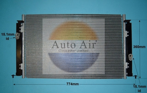 Condenseur, climatisation AUTO AIR GLOUCESTER 16-5023