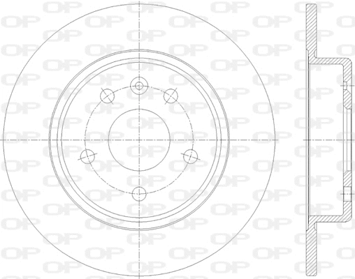 Disque de frein OPEN PARTS BDR2815.10