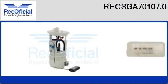 unité d'alimentation de carburant RECOFICIAL RECSGA70107.0