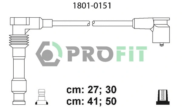 Kit de câbles d'allumage PROFIT 1801-0151