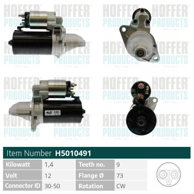 Démarreur HOFFER H5010491