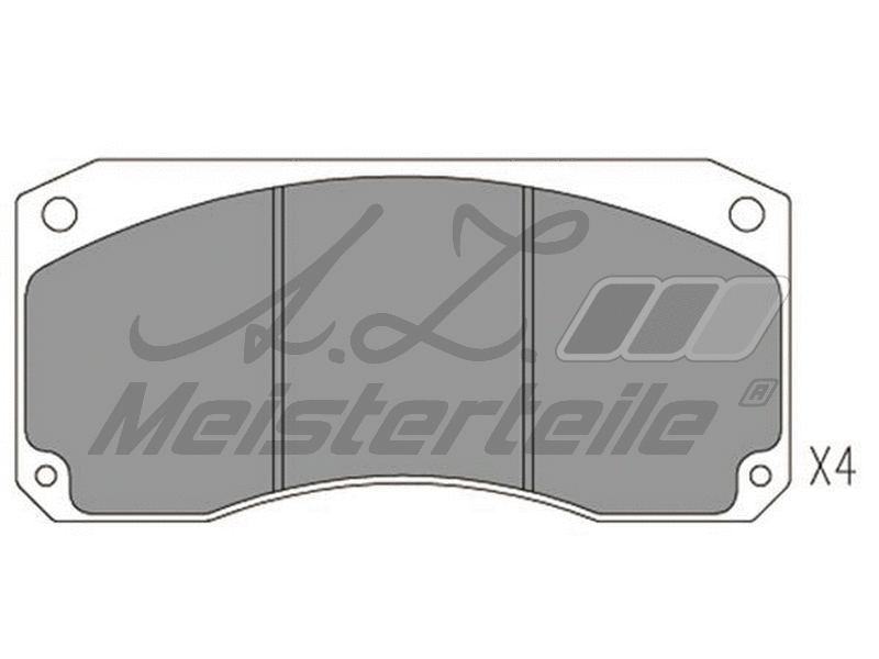 Kit de plaquettes de frein, frein à disque A.Z. Meisterteile AZMT-44-022-2437