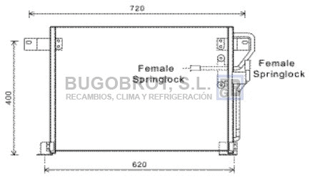 Condenseur, climatisation BUGOBROT 62-JE5051