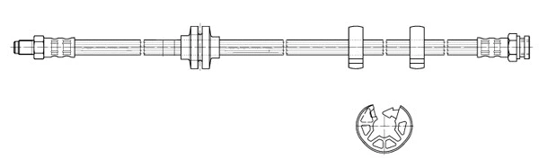 Flexible de frein CEF 511665