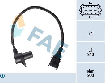 Capteur d'angle, vilebrequin FAE 79427