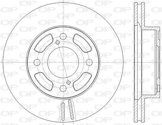 Disque de frein OPEN PARTS BDA2825.20
