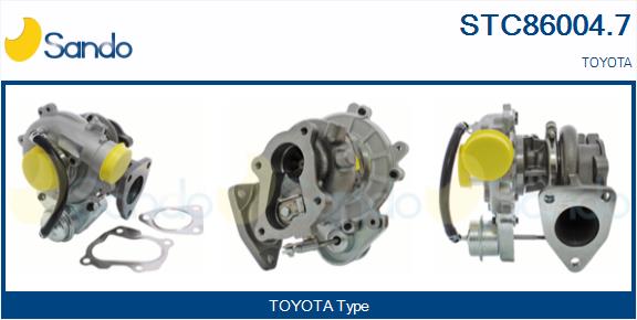 Turbocompresseur, suralimentation SANDO STC86004.7