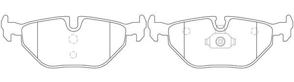Kit de plaquettes de frein, frein à disque FIT FP0396