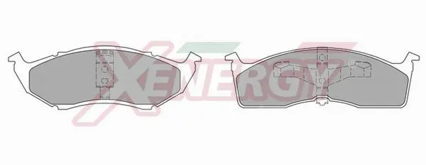 Kit de plaquettes de frein, frein à disque AP XENERGY X40689