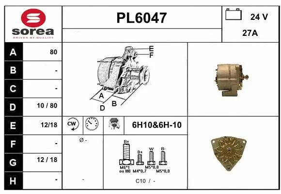 Alternateur SERA PL6047