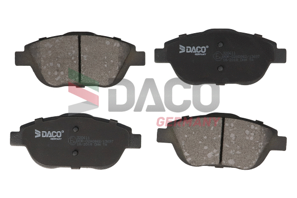 Kit de plaquettes de frein, frein à disque DACO Germany 320611