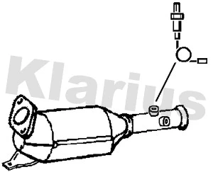 Filtre à particules / à suie, échappement KLARIUS 390505
