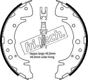 Jeu de mâchoires de frein fri.tech. 1046.207
