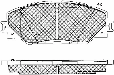 Kit de plaquettes de frein, frein à disque BSF 10869