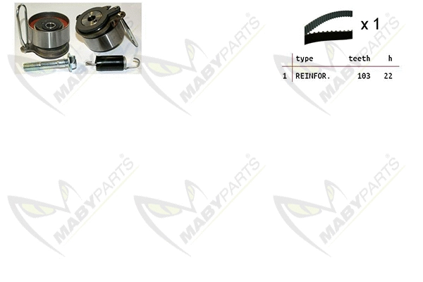 Kit de courroie crantée MABYPARTS OBK010455