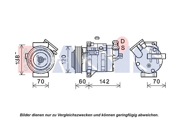 Compresseur, climatisation AKS DASIS 852804N