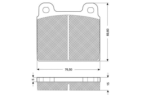 Kit de plaquettes de frein, frein à disque PROCODIS FRANCE PF1018