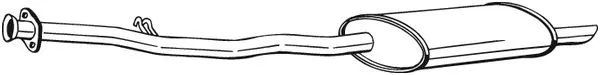Silencieux arrière BOSAL 283-285