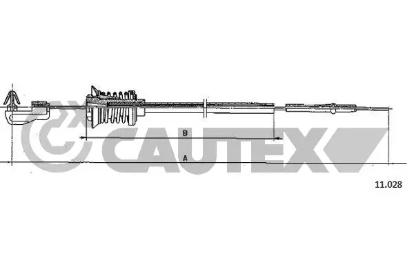 Câble d'accélération CAUTEX 762473