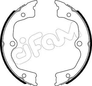 Jeu de mâchoires de frein, frein de stationnement CIFAM 153-495