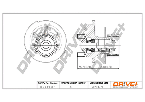 Pompe à eau, refroidissement du moteur Dr!ve+ DP2310.10.067