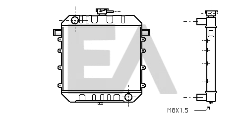 Radiateur, refroidissement du moteur EACLIMA 31R54016