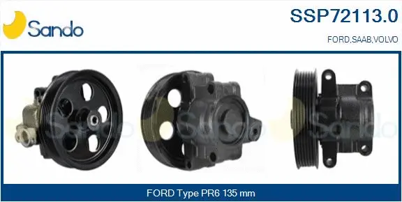 Pompe hydraulique, direction SANDO SSP72113.0