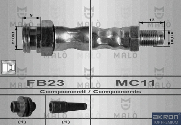 Flexible de frein AKRON-MALÒ 8481