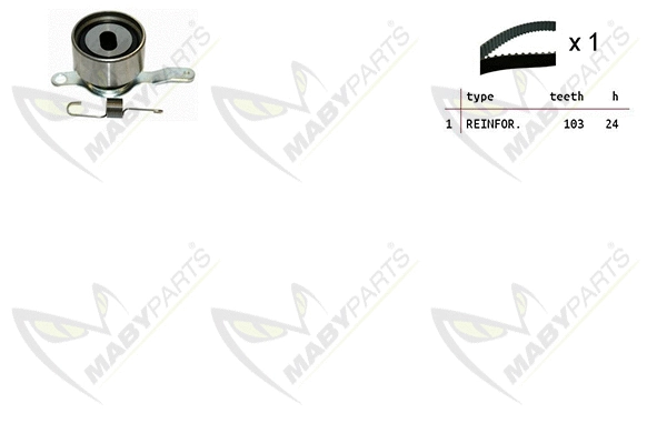 Kit de courroie crantée MABYPARTS OBK010254