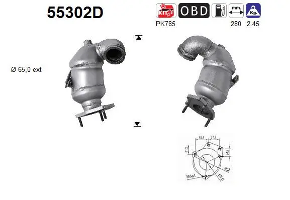 Catalyseur AS 55302D