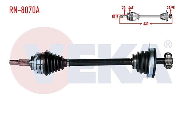 Arbre de transmission VEKA RN-8070A