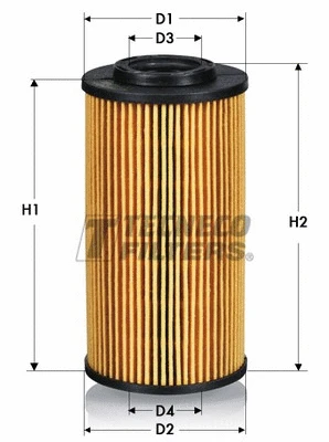 Filtre à huile TECNECO FILTERS OL0712E